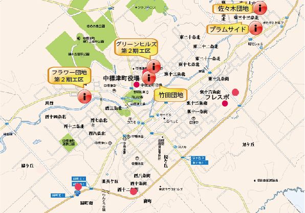 中標津団地物件MAP